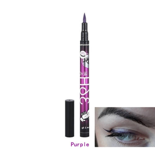 

Eyeliner Pencil Waterproof Pen Precision Long-lasting Liquid Eye Liner(Purple)