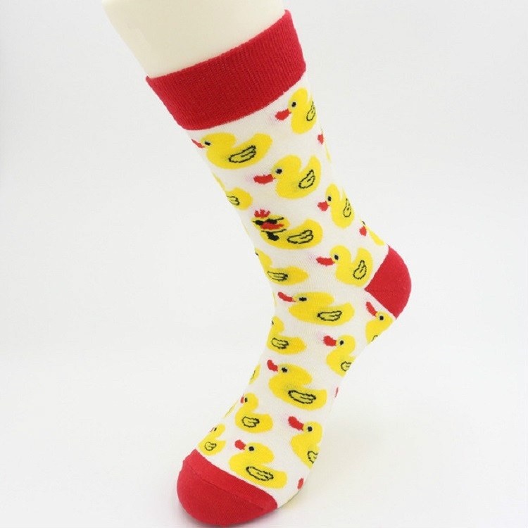 

Cotton Personality Tide Socks Cartoon Tube Socks, Size:One Size(White)