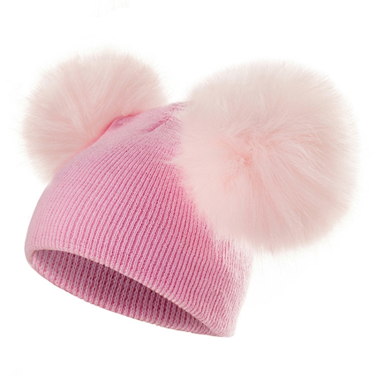 

Children Hat Toddler Kids Baby Warm Winter Wool Hat(Pink)