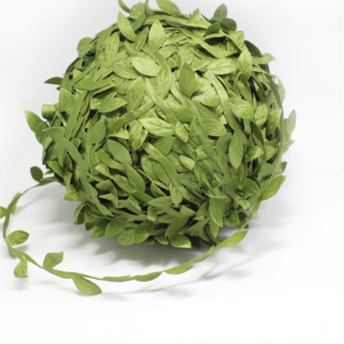 

2 PCS Cloth Leaf Garland Decoration Accessories Green Leaf Cane Leaf Simulation DIY Garland Material, Size:200 Meters