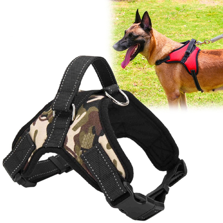 

Adjustable Harness For Small Medium Large Dogs Pet Walking Hand Strap, Size:XL(Camouflage)
