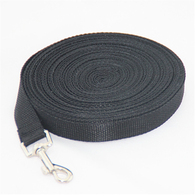 

Outdoor Safety Training Dog Chain Pet Collar Dog Leash, Size:10mx2.5cm(Black)