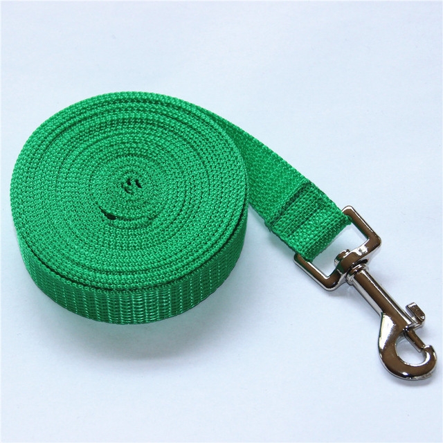 

Outdoor Safety Training Dog Chain Pet Collar Dog Leash, Size:10mx2.5cm(Green)