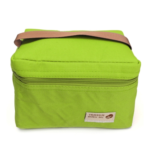 

Practical Small Portable Waterproof Cooler Bag Lunch Leisure Picnic Packet Bento Box Food Thermal Bag(Green)