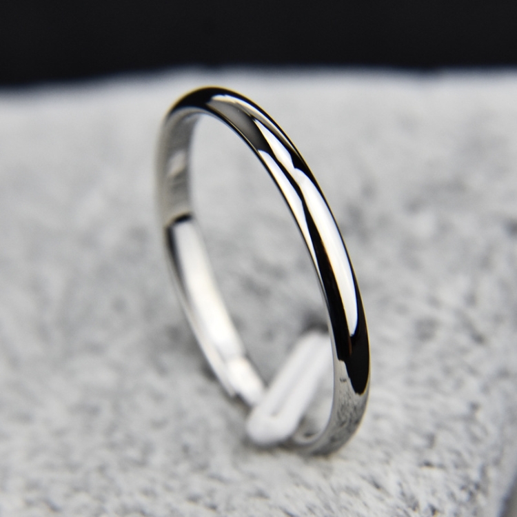 

Female Stainless Steel Titanium Steel Ring, Ring Size:6(Silver)