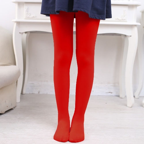 

Spring Summer Autumn Solid Color Pantyhose Ballet Dance Tights for Kids(Grand Red)