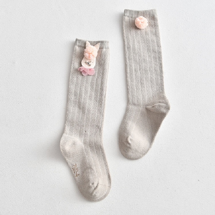 

Baby Cartoon Stockings Combed Cotton Children High Knee Socks, Size:14-16cm(Khaki)