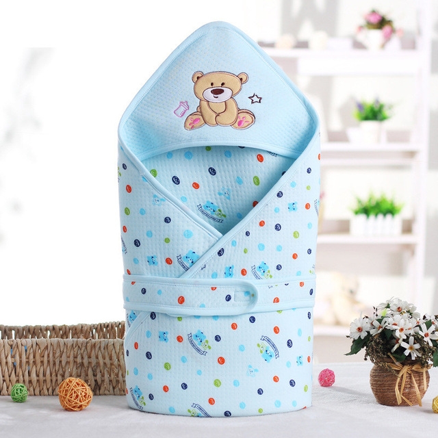 

Winter Autumn Cotton Infant Baby Sleeping Bag Newborn Baby Bedding Wrap Sleepsack Blanket(Blue)