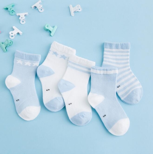 light blue toddler socks