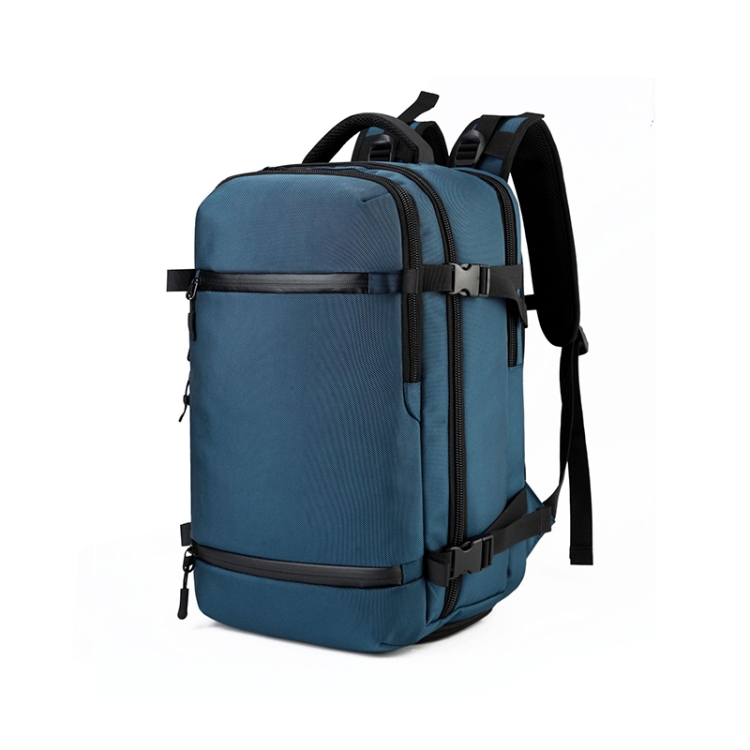 

Ozuko 8983 Men Outdoor Waterproof Backpack Multi-Function Student Computer Travel Bag, Size: 17 inch(No Waist Bag)(Blue)