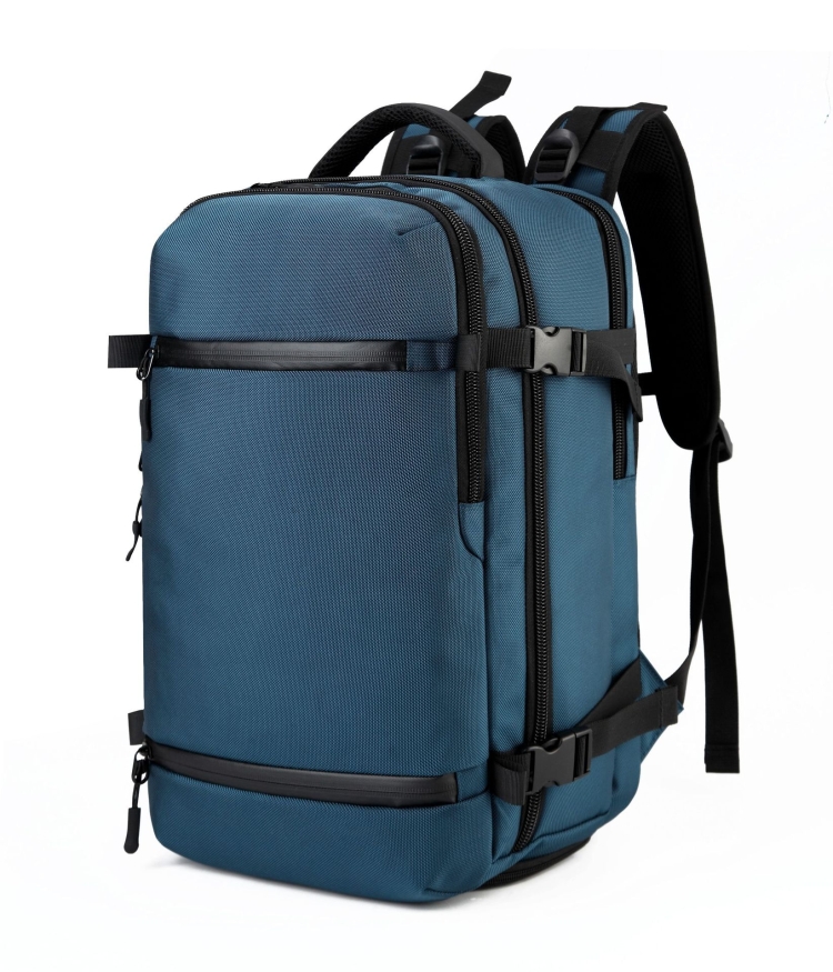 

Ozuko 8983 Men Outdoor Waterproof Backpack Multi-Function Student Computer Travel Bag, Size: 20 inch(No Waist Bag)(Blue)