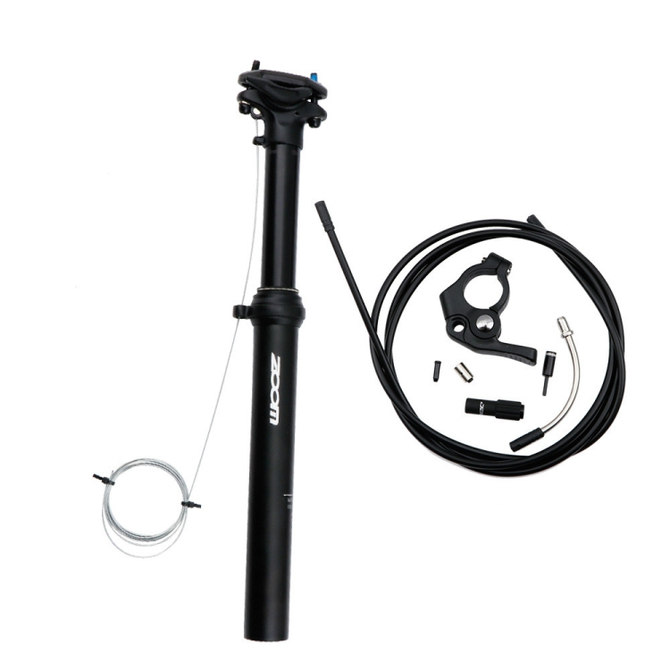 

ZOOM Bicycle Wire-Controlled Hydraulic Lift Seat Tube Mountain Bike Seatpost, Size:30.9mm, Specification:375mm External Routing