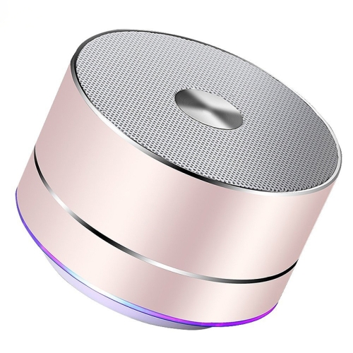 

LENRUE Portable Wireless Bluetooth Speaker Stereo Led Speakers with Built-in Mic MP3 MINI Subwoof Smart Column Loudspeaker(Rose Golden)