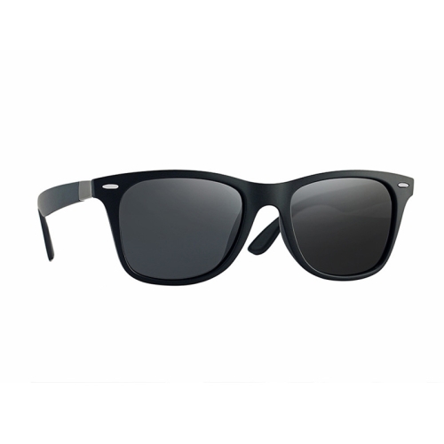 

Polarized Sunglasses Square Frame Driving Sun Glasses Male Goggle(Black+White)
