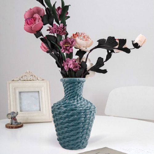 

2 PCS Simple Plastic Vase Dry and Wet Flowers Arrangement Container Floral Decoration(Blue)