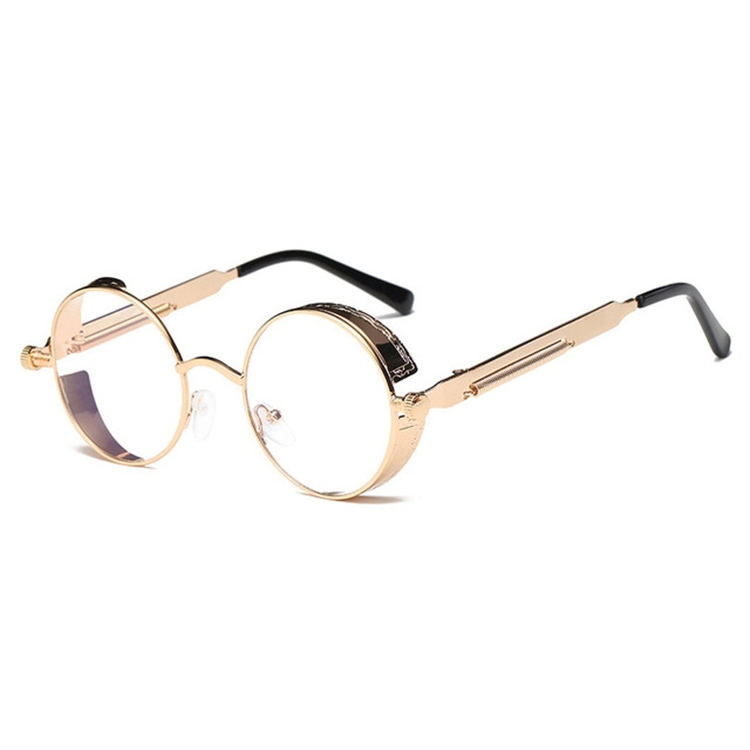 

Metal Round Frame Steampunk Retro Sunglasses for Men Women(14)