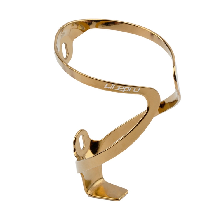 

Litepro Bicycle Bottle Cage Water Cup Holder Riding Equipment, Style:V Type(Electroplating Gold)