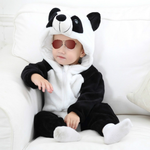 

Babies Cartoon Animal Shape Flannel Jumpsuit Romper, Size:80CM(Panda)