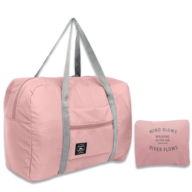 

2 PCS Large Capacity Fashion Travel Bag Carry on Luggage Bags(Pink)