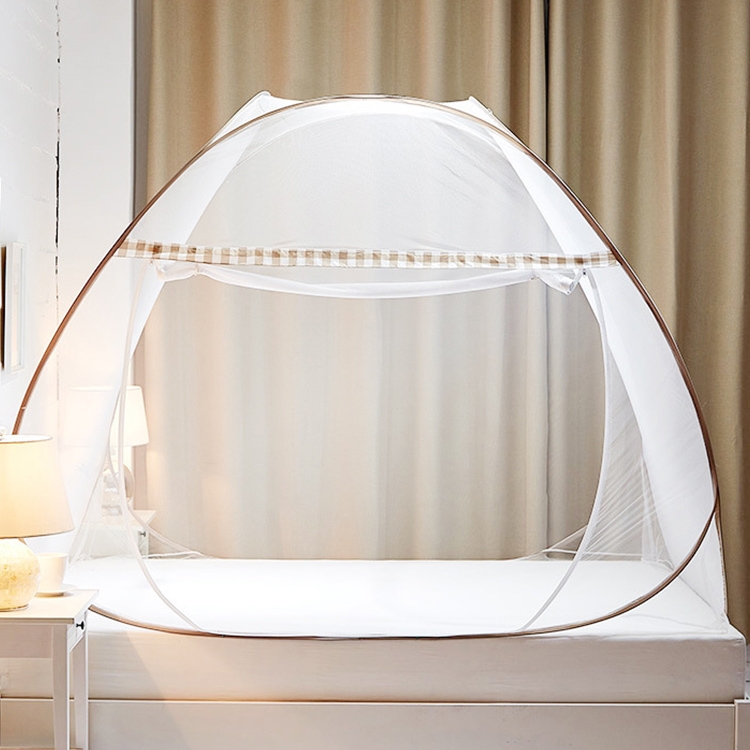 

Student Dormitory Free Installation of Zippers and Single Door Mosquito Nets, Size:100x190x100 cm, Color:Encrypted Light Brown