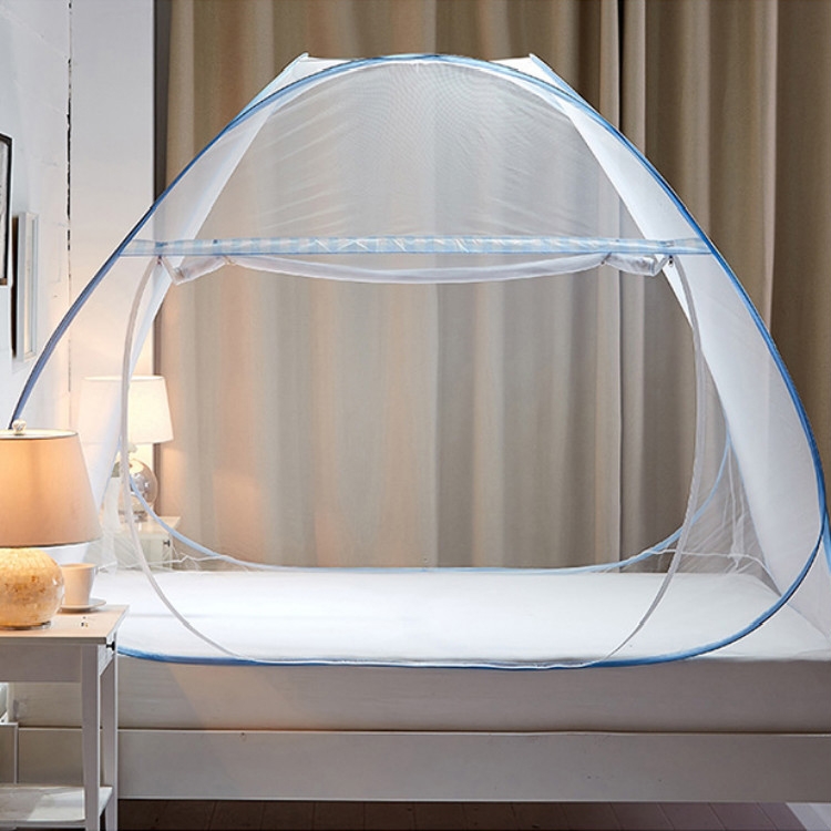 

Student Dormitory Free Installation of Zippers and Single Door Mosquito Nets, Size:100x190x100 cm, Color:Encrypted Light Blue