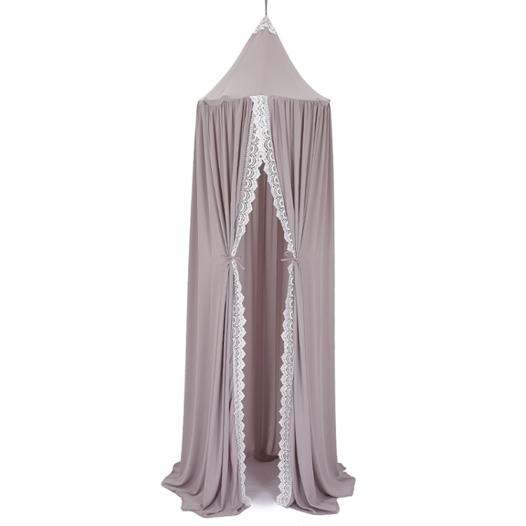 

Children Room Summer Chiffon Lace Dome Tent Mosquito Net(Gray)