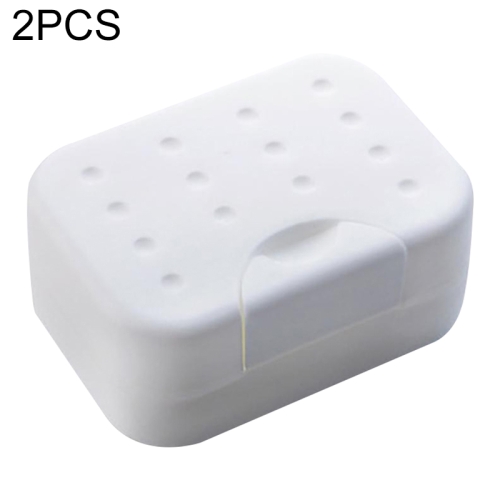 

2 PCS Portable Travel Soap Box(White)