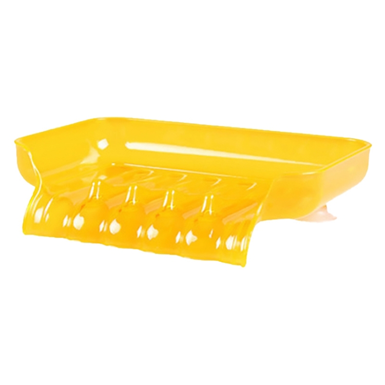

2 PCS Colourful Suction Cup Drainage Soap Box(Orange)