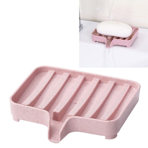 

2 PCS Plastic Soap Dish Storage Box(Pink)