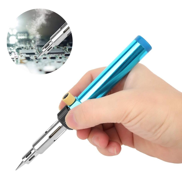 

Hot Air Gun Multi-function Adjustable Temperature Gas Soldering Iron Cordless Welding Pen