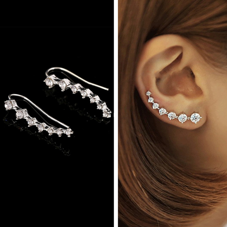 

Women Diamond Star Earring Dipper Silver