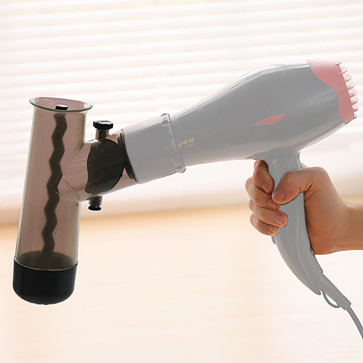 

Professional Magic Wind Diffuser Hood Spin Hair Roller(Brown)