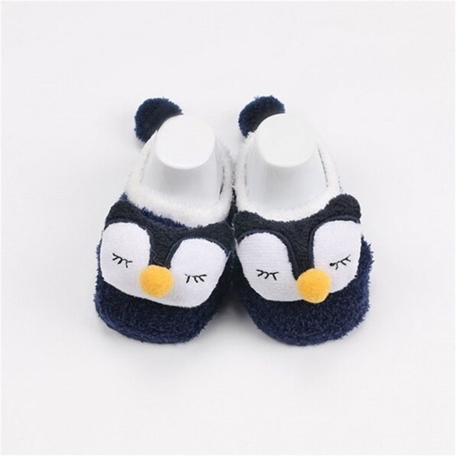 

Newborn Cute Cartoon Soft Socks Animal Patter Baby Socks, Size:S(Blue Fox)