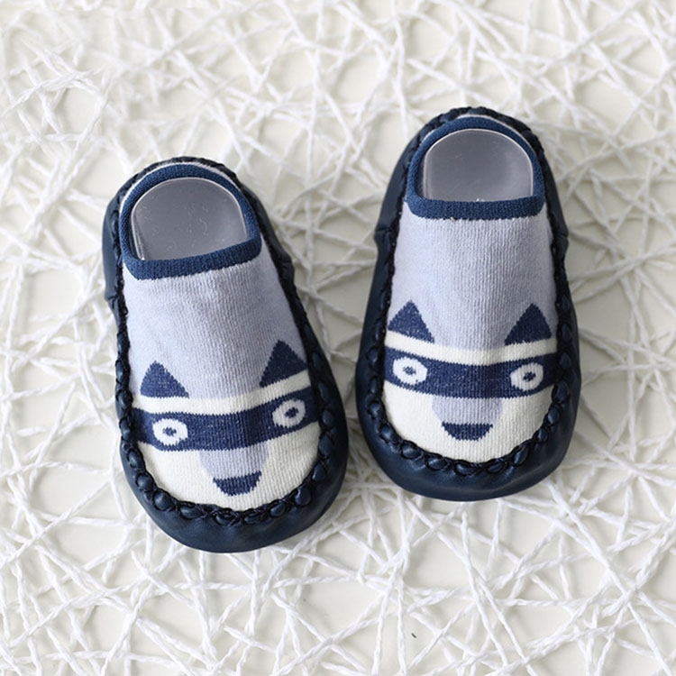 

Baby Non-slip Soft Bottom Spring and Autumn Winter Floor Shoes 0-1 Years Old Baby Children Toddler Shoes, Size:M(Navy)