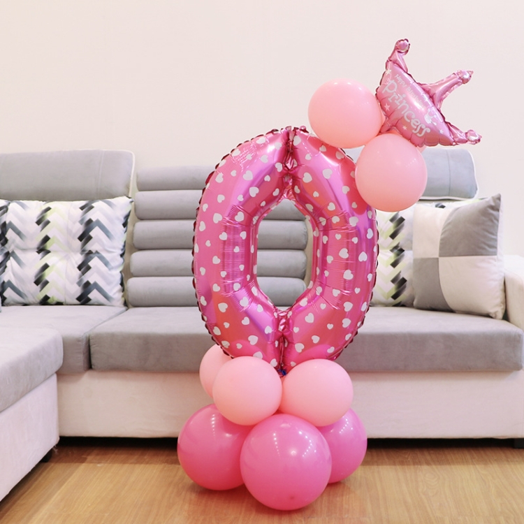 

Number Foil Balloon Happy Birthday Decoration