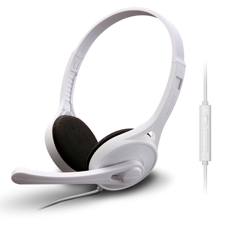 

Edifier K550 3.5mm Plug Wired Wire Control Stereo Computer Game Headset with Microphone, Cable Length: 2m(Fashion White)