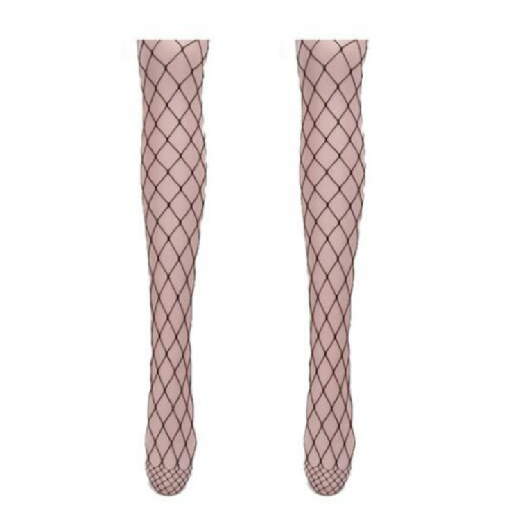 

Women Sexy Pantyhose Mesh Fishnet Nylon Tights Long Stocking, Size:One size(large Mesh)