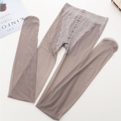 

3 Pairs Sexy Stockings Summer Thin Tights High Elastic Underwear Women Lingerie Nylon Pantyhose Long Thigh Medias Girl Panty(Gray)