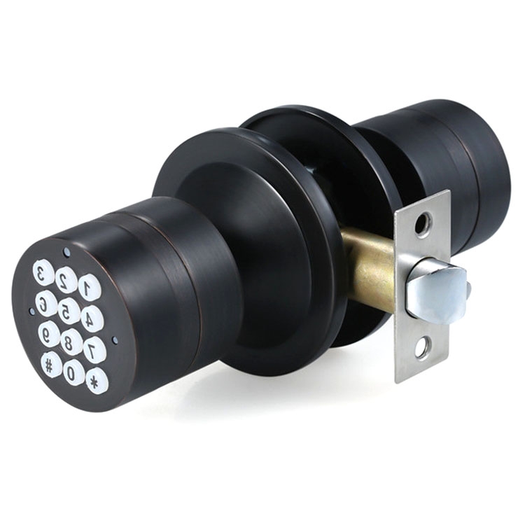 

Spherical Electronic Code Door Lock Replaceable Ball Lock, Color:Black