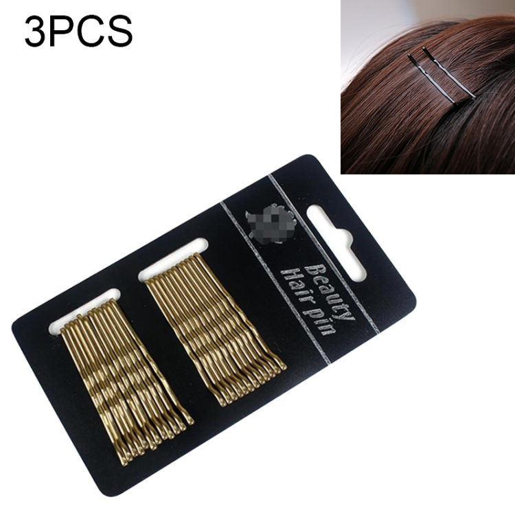 Sunsky 3 Sets Women Drip Invisible Hair Grips Curly Wavy Bobby
