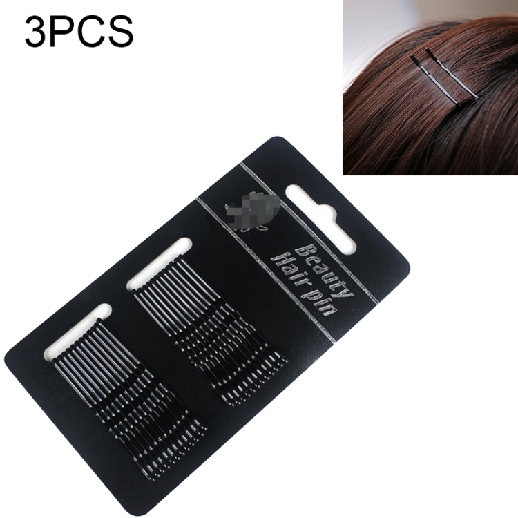 Sunsky 3 Sets Women Drip Invisible Hair Grips Curly Wavy Bobby