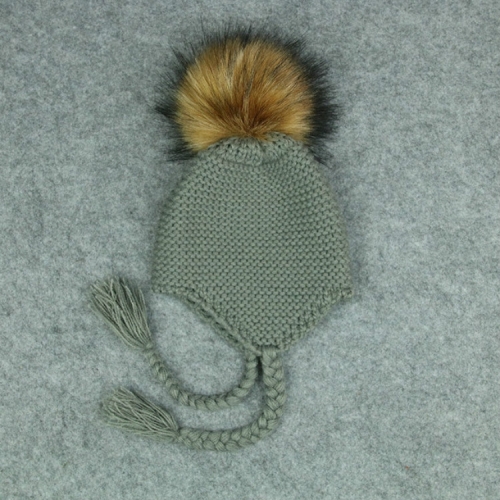 

Toddler Baby Infant Winter Warm Crochet Knit Hat Beanie Cap(Grey )