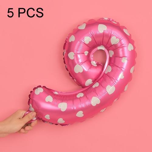 

5 PCS 16 Inch Number Foil Balloons Happy Birthday Party Wedding Balloons