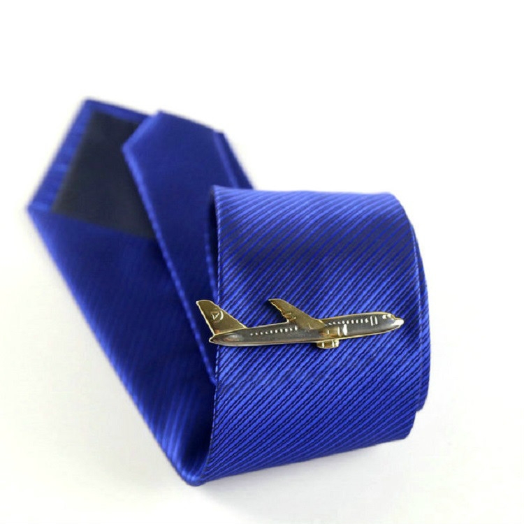 

Men Signature Metal Tie Clip Clothing Accessories(Golden Plane)