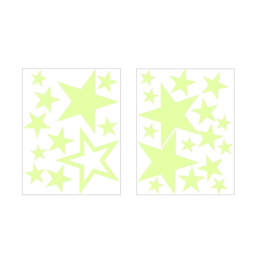 

3 PCS AFG33003 Home Decoration Luminous Stars Moon PVC Stickers, Specification:27PCS Star