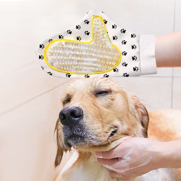 

6 PCS Pet Gloves Bath Brush Dog Massage Brush Pet Bath Grooming Supplies
