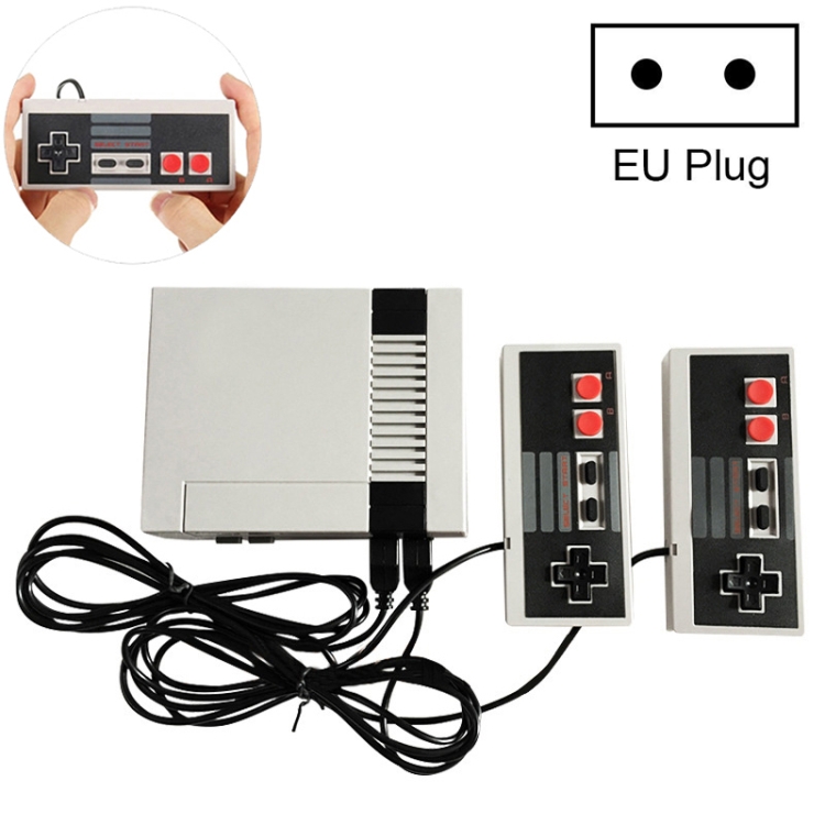 

Mini TV Handheld Family Recreation Video Game Console AV Port Retro Built-in 500 Classic Games Dual Gamepad Gaming Player, EU Plug