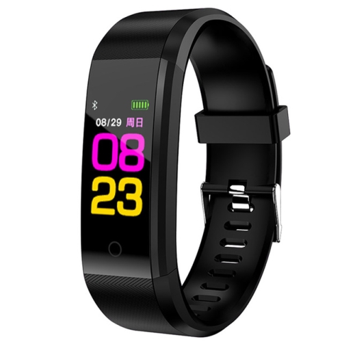

ID115 Plus Smart Bracelet Fitness Heart Rate Monitor Blood Pressure Pedometer Health Running Sports SmartWatch for IOS Android(black)