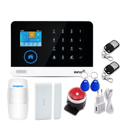 

Multi-function Dual Network WIFI GSM Alarm Home and Business Alarm Set, EU Plug