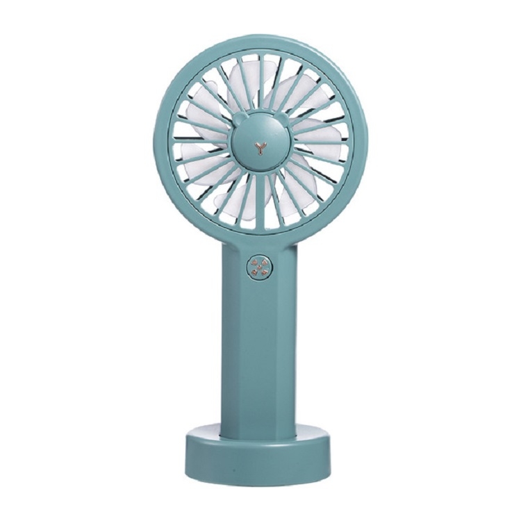

Desktop Outdoor Portable Handheld USB Charging Fan with Colorful Lights(Dark Blue)